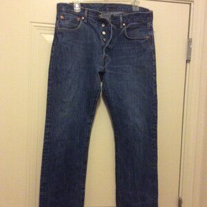 Mens Levis Jeans 501 34x32